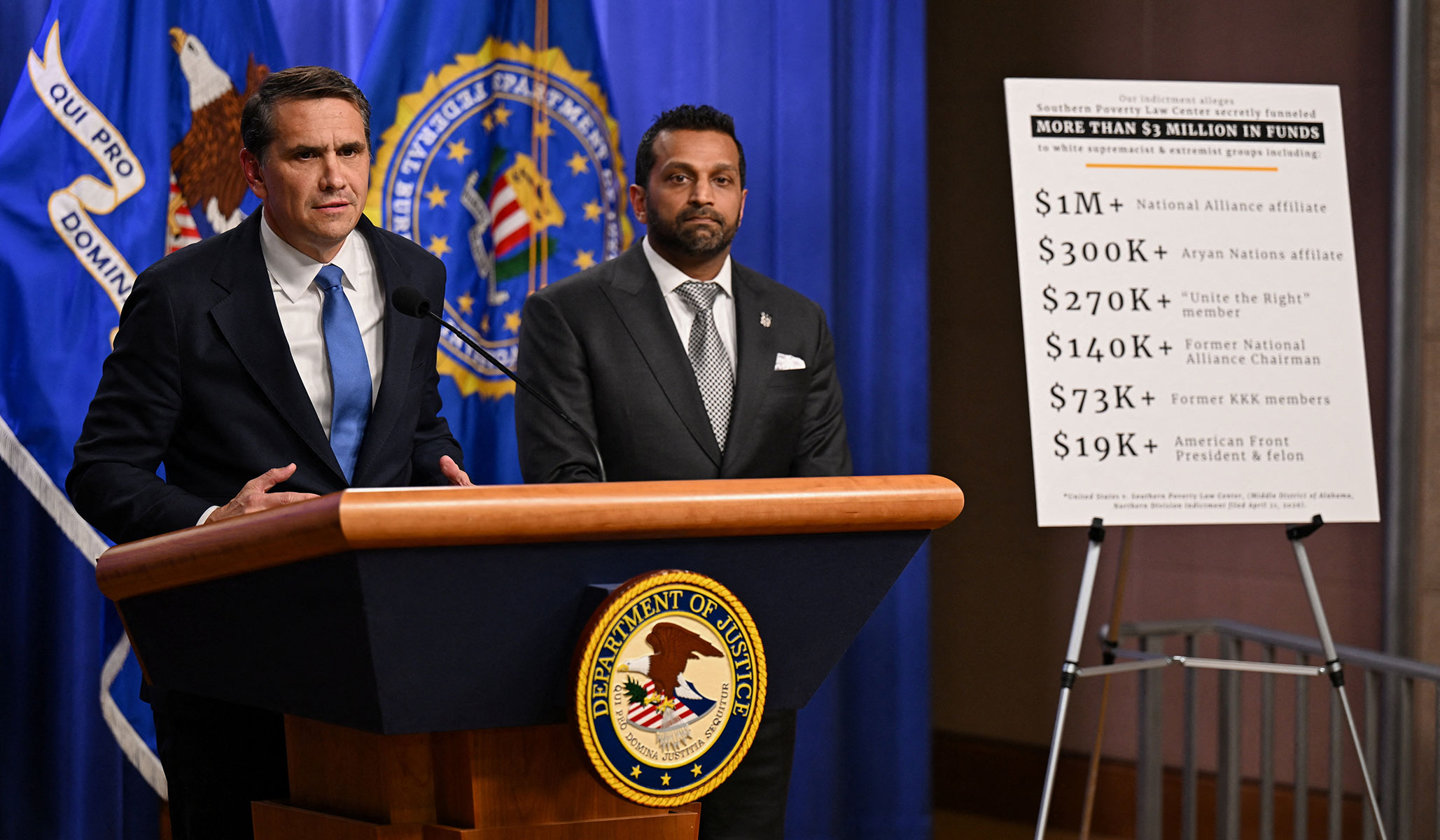 DOJ Charges Southern Poverty Law Center Secretly Funded Informants in White Supremacist Groups Nationwide